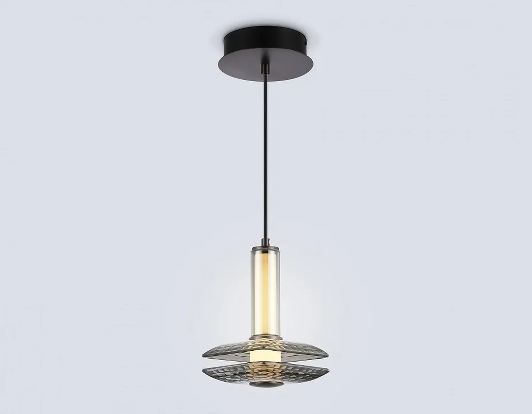 Светильник светодиодный подвесной LH31003 GR/SM серый/дымчатый 10W 3000K 150*150*240