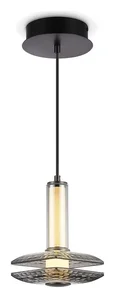 Светильник светодиодный подвесной LH31003 GR/SM серый/дымчатый 10W 3000K 150*150*240
