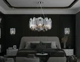 Светильник подвесной LH31201/6 SN/SM сатин никель/дымчатый E14*6 max 40W D510*270