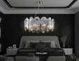 Светильник подвесной LH31203/8 SN/SM сатин никель/дымчатый E14*8 max 40W D650*270