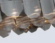Светильник подвесной LH31205/12 SN/SM сатин никель/дымчатый E14*12 max 40W 1000*340*270