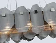 Светильник подвесной LH31205/12 SN/SM сатин никель/дымчатый E14*12 max 40W 1000*340*270