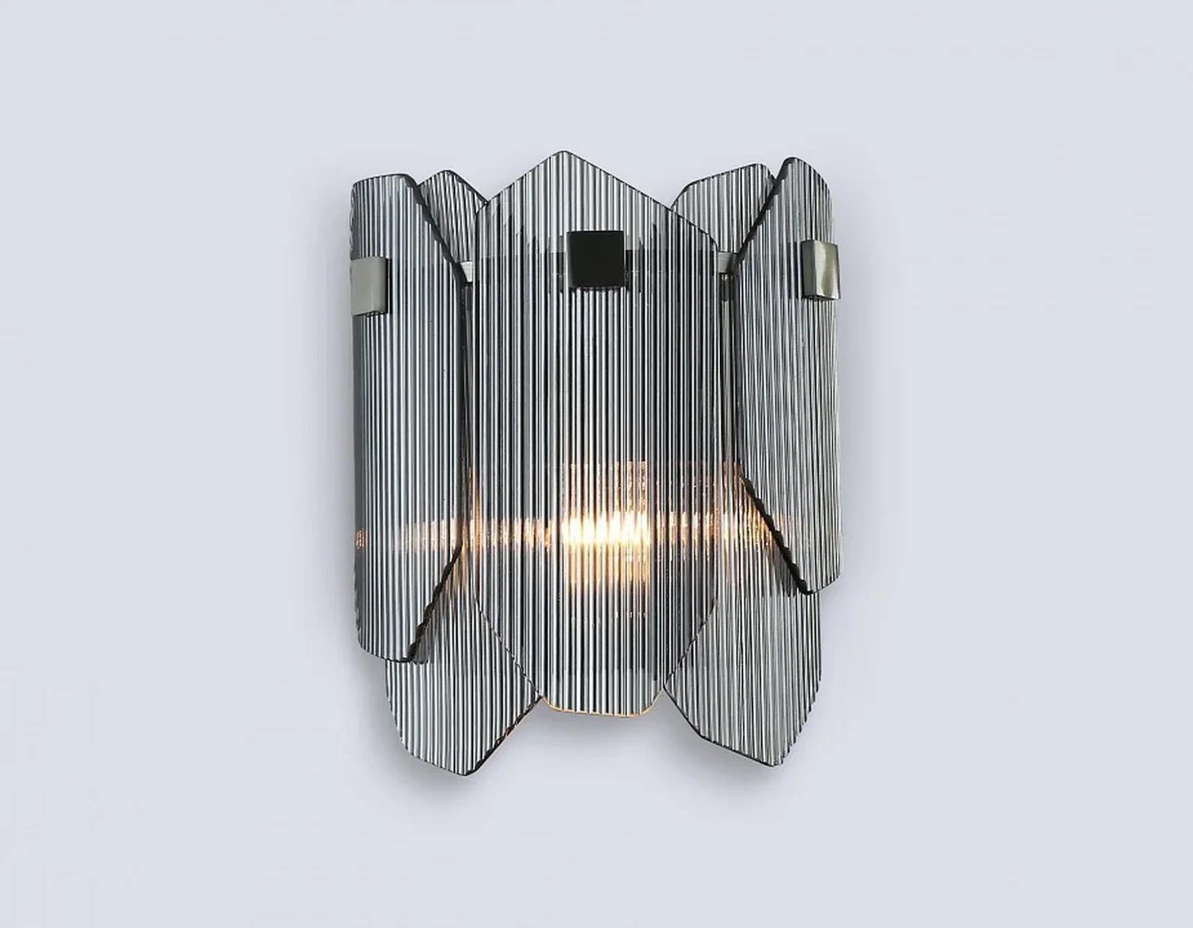 Светильник настенный LH31207/2 SN/SM сатин никель/дымчатый E14*2 max 40W 220*150*270