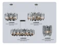 Светильник настенный LH31207/2 SN/SM сатин никель/дымчатый E14*2 max 40W 220*150*270