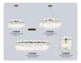 Светильник настенный LH31257/2 BS/CL латунь/прозрачный E14*2 max 40W 220*150*270