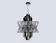 Подвесная люстра с хрусталем LH41020/12 BK/CL черный/прозрачный E14*12 max 40W D560*660