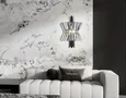 Настенный светильник с хрусталем LH41032/2 BK/CL черный/прозрачный E14*2 max 40W 310*180*460