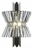 Настенный светильник с хрусталем LH41032/2 BK/CL черный/прозрачный E14*2 max 40W 310*180*460