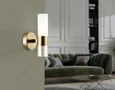 Светильник настенный LH55116 BS/FR/TI латунь/белый матовый/янтарь E14 max 40W 130*100*225