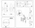 Светильник настенный LH55116 BS/FR/TI латунь/белый матовый/янтарь E14 max 40W 130*100*225