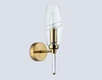 Светильник настенный LH55204 BS/CL латунь/прозрачный E14 max 40W 150*80*280