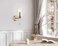 Светильник настенный LH55204 BS/CL латунь/прозрачный E14 max 40W 150*80*280