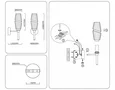 Светильник настенный LH55204 BS/CL латунь/прозрачный E14 max 40W 150*80*280