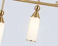 Светильник подвесной LH55274/4 BS/FR латунь/белый матовый E14*4 max 40W 845*65*1150