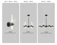 LH55355/2 BK/CGD/CL черный/золото/прозрачный G9/2 max 30W 150*100*320