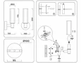 Светильник настенный LH55507 SN/BK/CL сатин никель/черный/прозрачный E14 max 40W 120*100*250