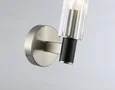 Светильник настенный LH55507 SN/BK/CL сатин никель/черный/прозрачный E14 max 40W 120*100*250