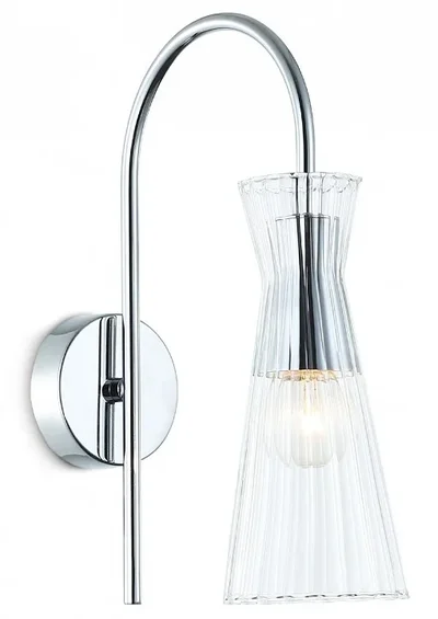 Светильник настенный LH55655 СH/CL хром/прозрачный E14 max 40W 220*90*300