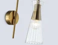 Светильник настенный LH55705 BS/CL латунь/прозрачный E14 max 40W 220*90*300
