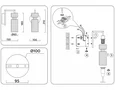 Светильник настенный LH56119 BK/BS/CL черный/латунь/прозрачный E14 max 40W 150*100*210