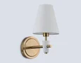 Настенный светильник с абажуром LH75047 BS/WH латунь/белый E14 max 40W 230*140*270