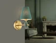 Светильник настенный LH75055 BS/GN латунь/зеленый E14 max 40W 230*140*270