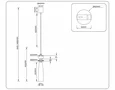 Светильник подвесной LH75365 GD/WH золото/белый G9 max 28W D70*1490
