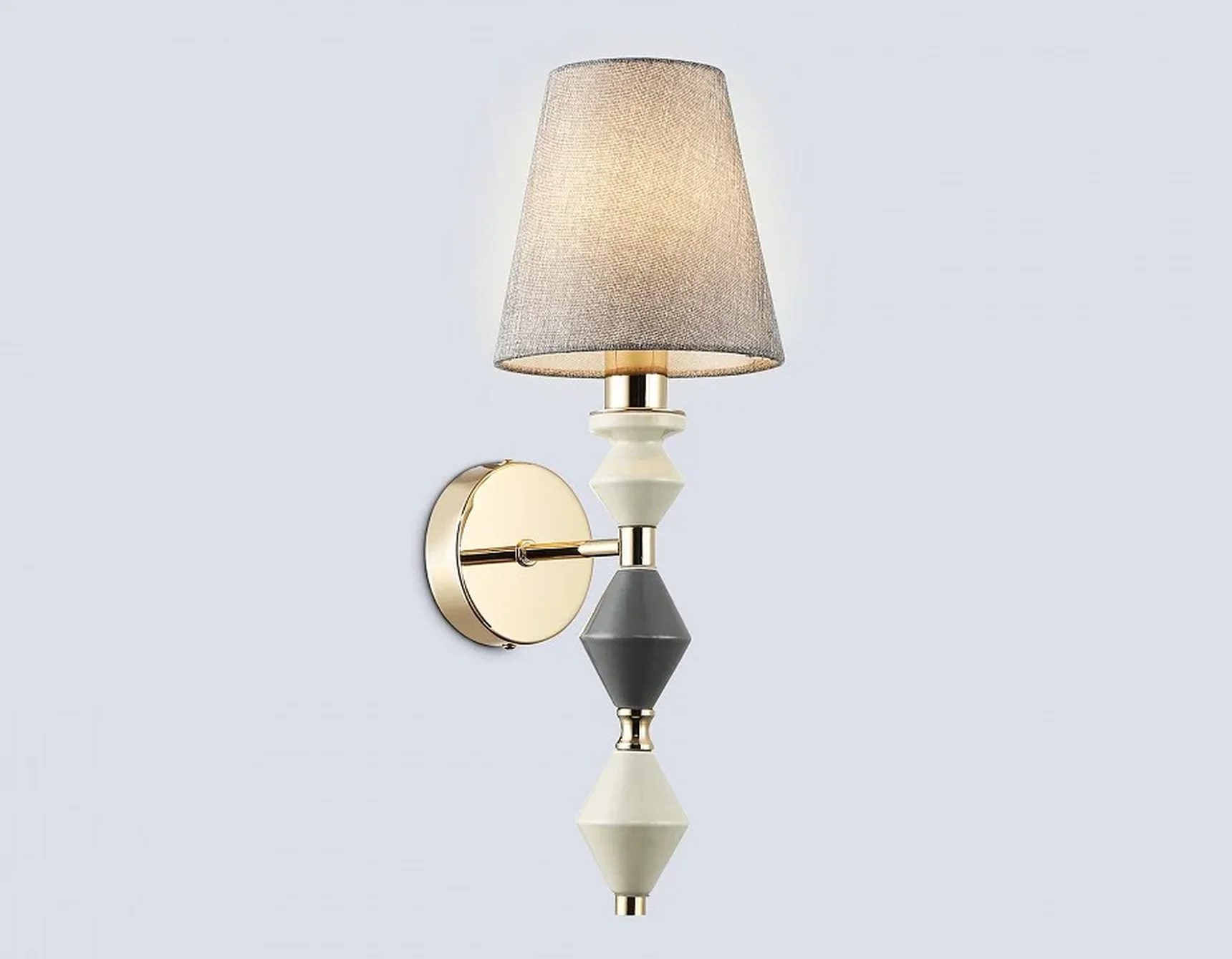 Светильник настенный LH75409 GD/GR золото/серый E14 max 40W 150*180*415
