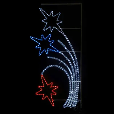 Светодиодная Консоль "Салют" 80 x 150 см, Триколор, 220В