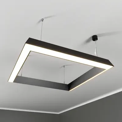 Светильник квадратный RVE-PLS5070-BOX-TILT-OUT-585, 48 Ватт, 4000К, 558x558 мм