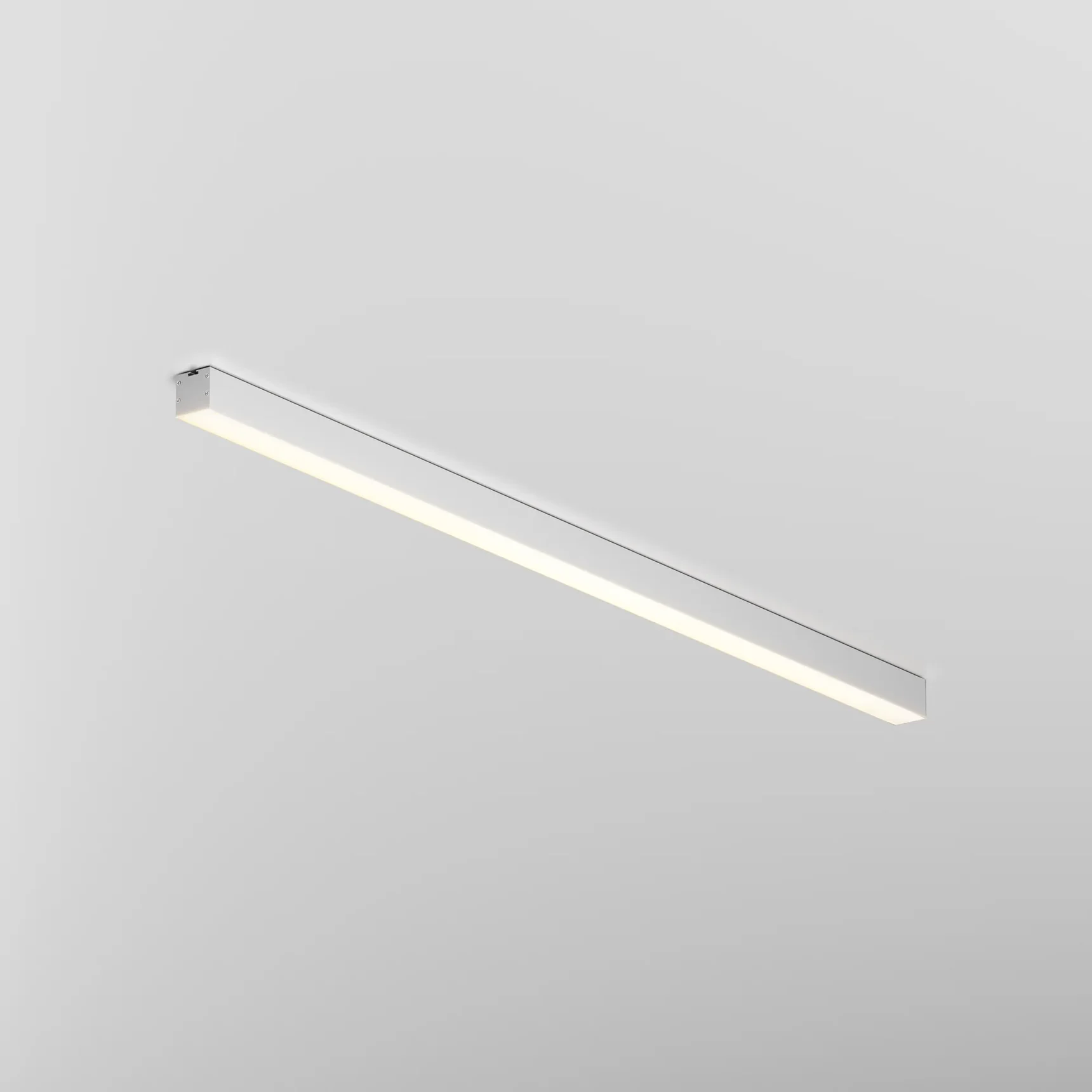 Линейный светильник накладной 3000K 35x35 24 Вт (Серебро, 1 м), LL311003