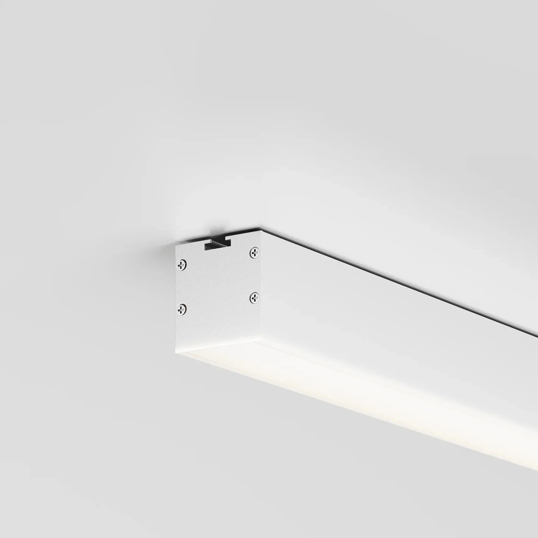 Линейный светильник накладной 4000K 35x35 24 Вт (Серебро, 1 м), LL311004