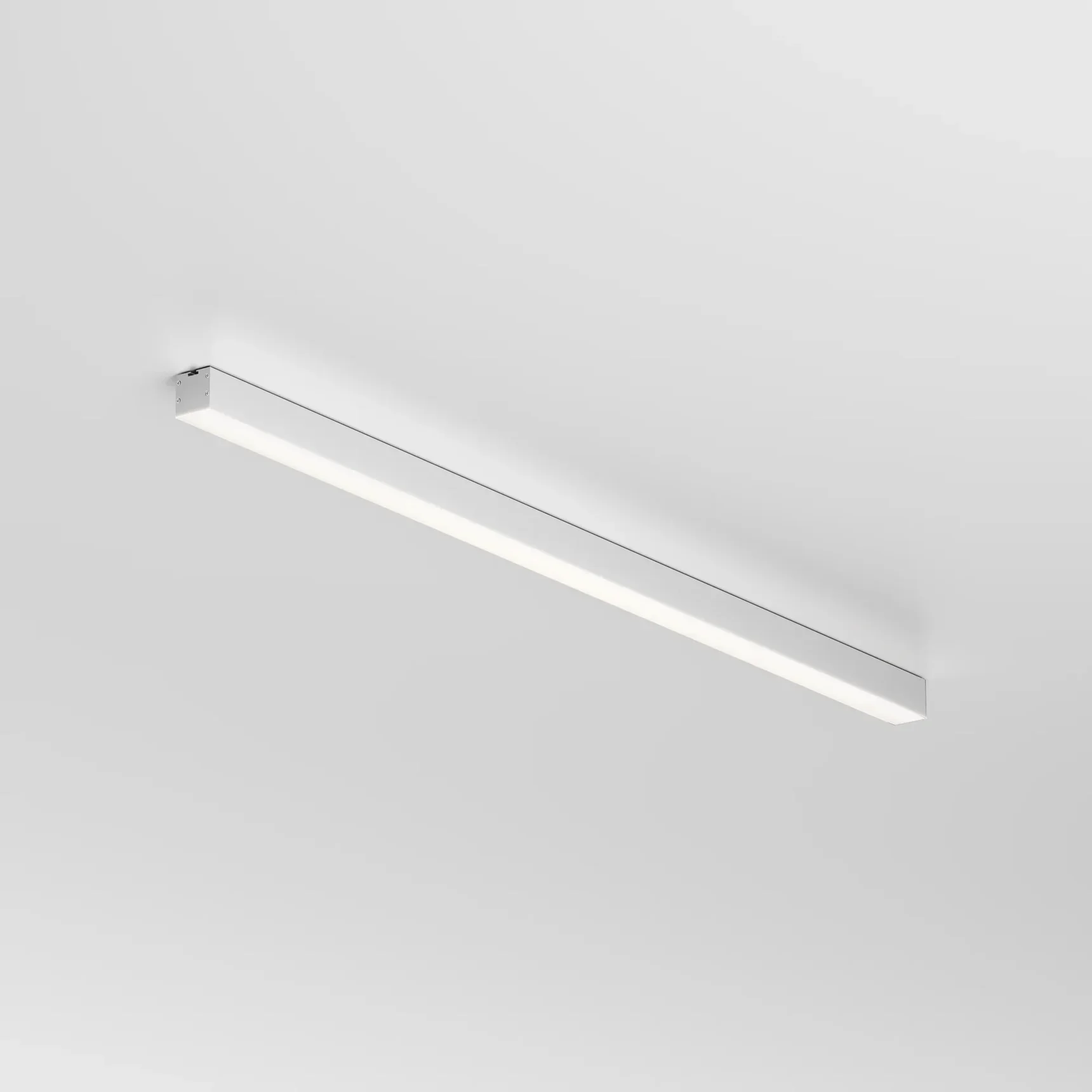 Линейный светильник накладной 4000K 35x35 24 Вт (Серебро, 1 м), LL311004