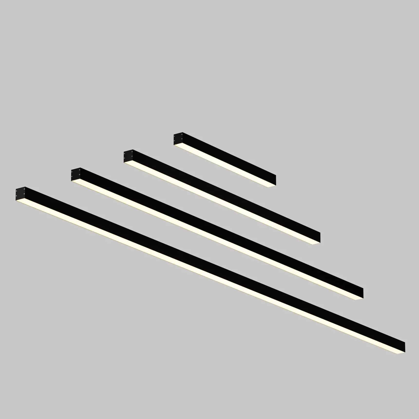 Линейный светильник накладной 3000K 35x35 12 Вт (Черный, 500 мм), LL311009