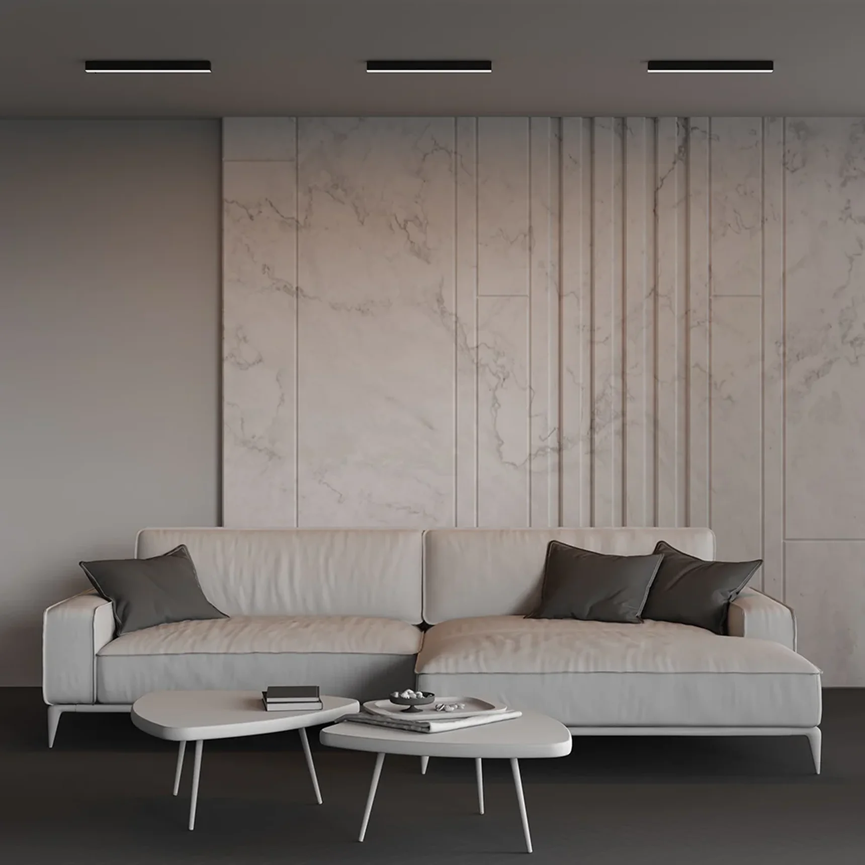 Линейный светильник накладной 3000K 35x35 12 Вт (Черный, 500 мм), LL311009