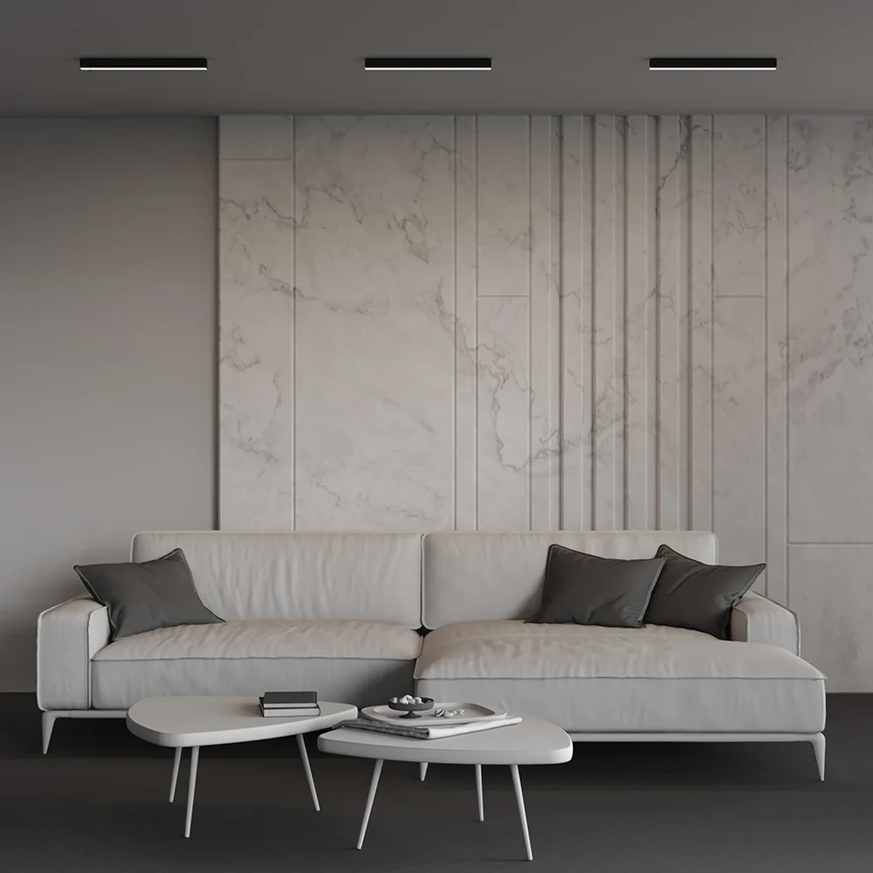 Линейный светильник накладной 4000K 35x35 12 Вт (Черный, 500 мм), LL311010