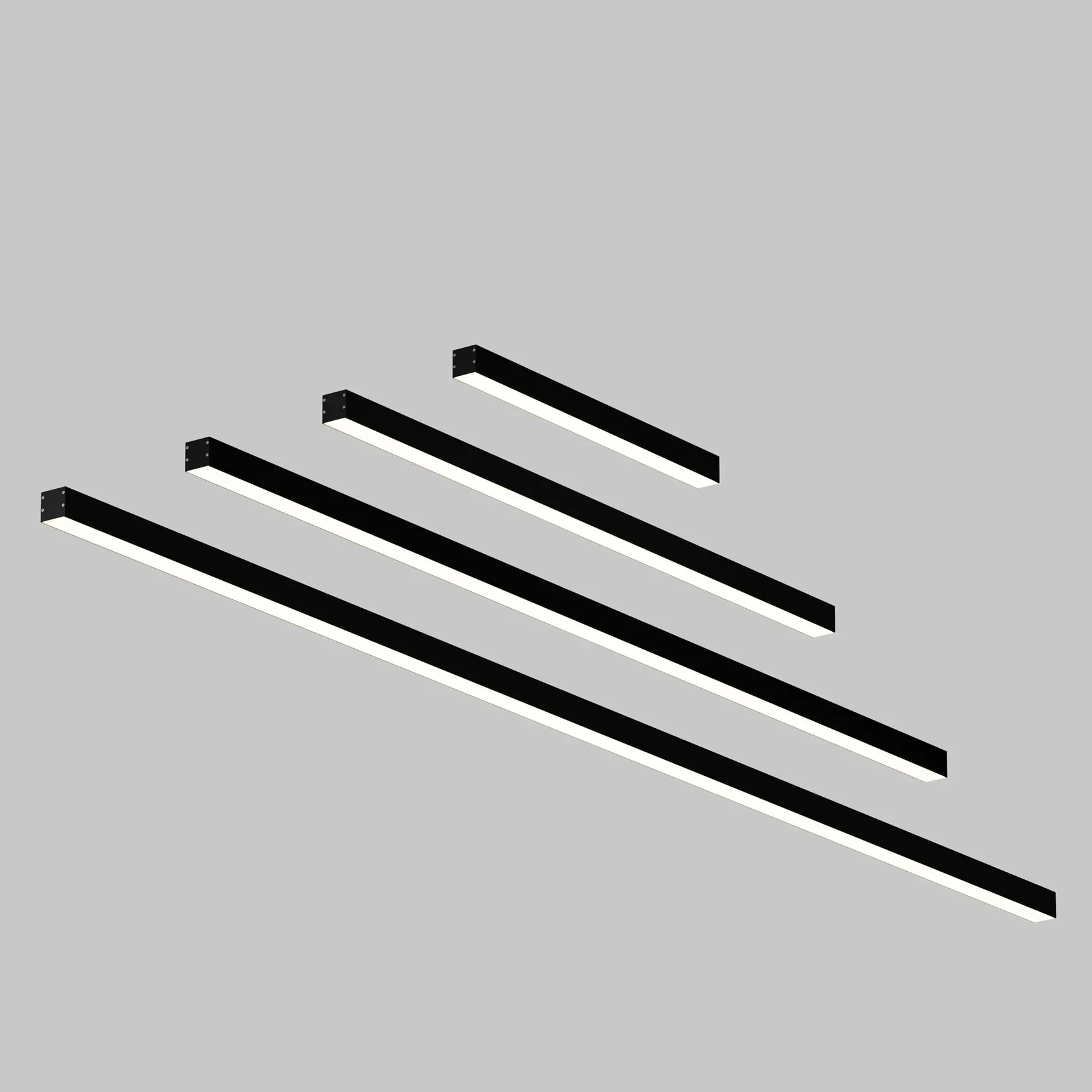 Линейный светильник накладной 4000K 35x35 12 Вт (Черный, 500 мм), LL311010