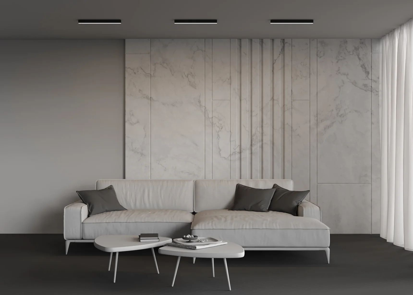 Линейный светильник накладной 4000K 35x35 12 Вт (Черный, 500 мм), LL311010