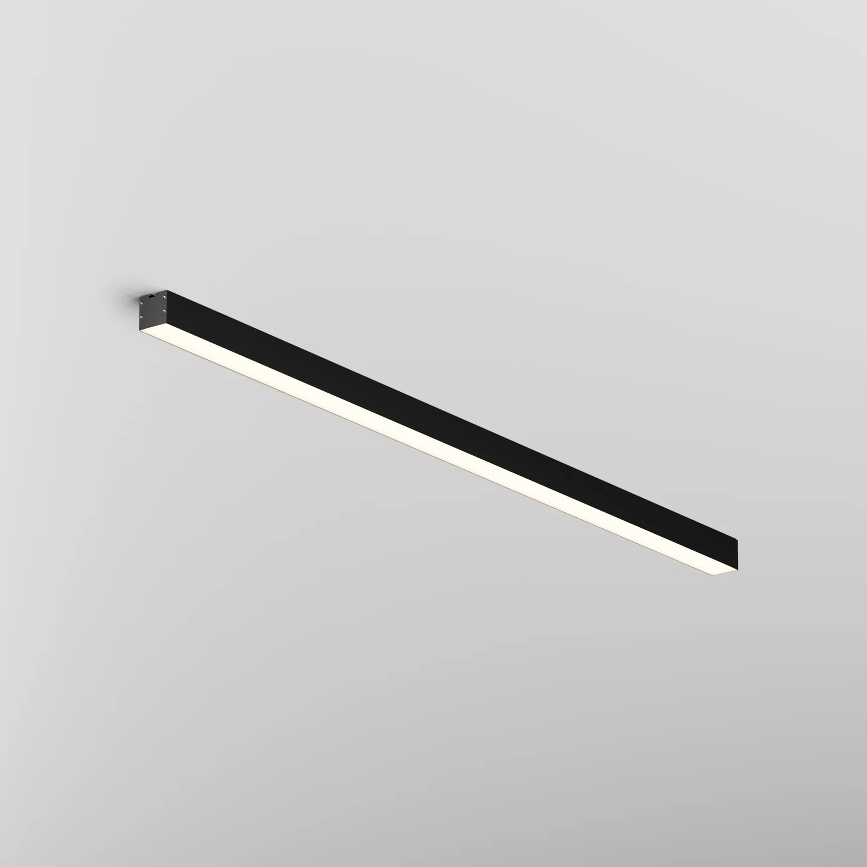 Линейный светильник накладной 3000K 35x35 24 Вт (Черный, 1 м), LL311011