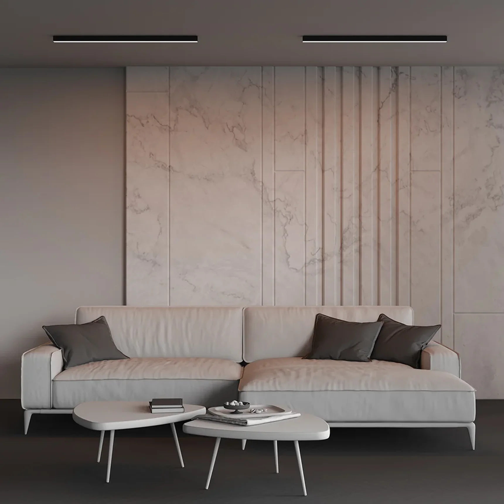 Линейный светильник накладной 3000K 35x35 24 Вт (Черный, 1 м), LL311011