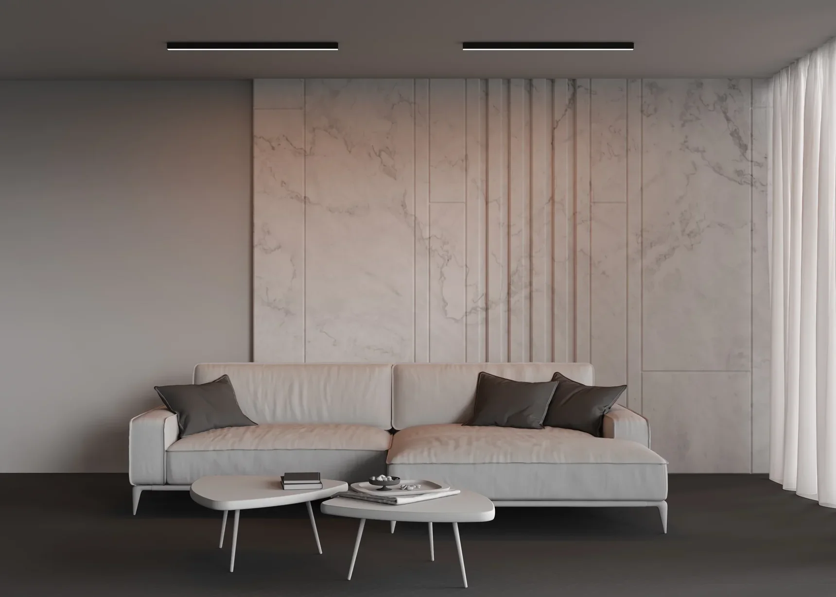 Линейный светильник накладной 3000K 35x35 24 Вт (Черный, 1 м), LL311011