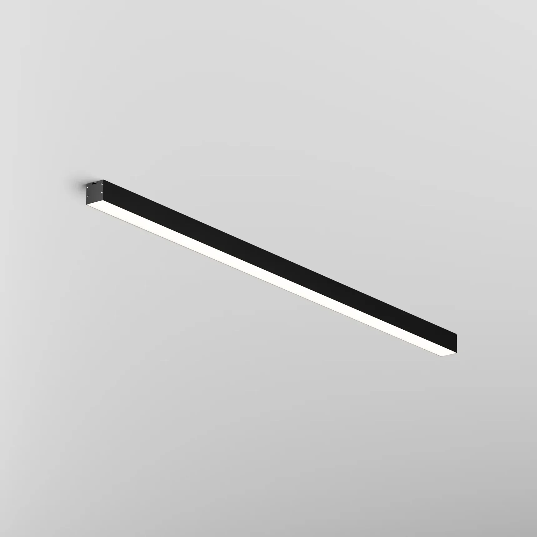Линейный светильник накладной 4000K 35x35 24 Вт (Черный, 1 м), LL311012