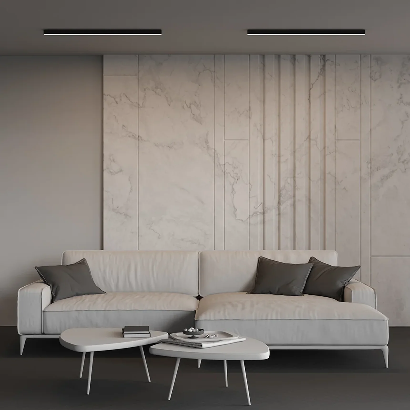 Линейный светильник накладной 4000K 35x35 24 Вт (Черный, 1 м), LL311012