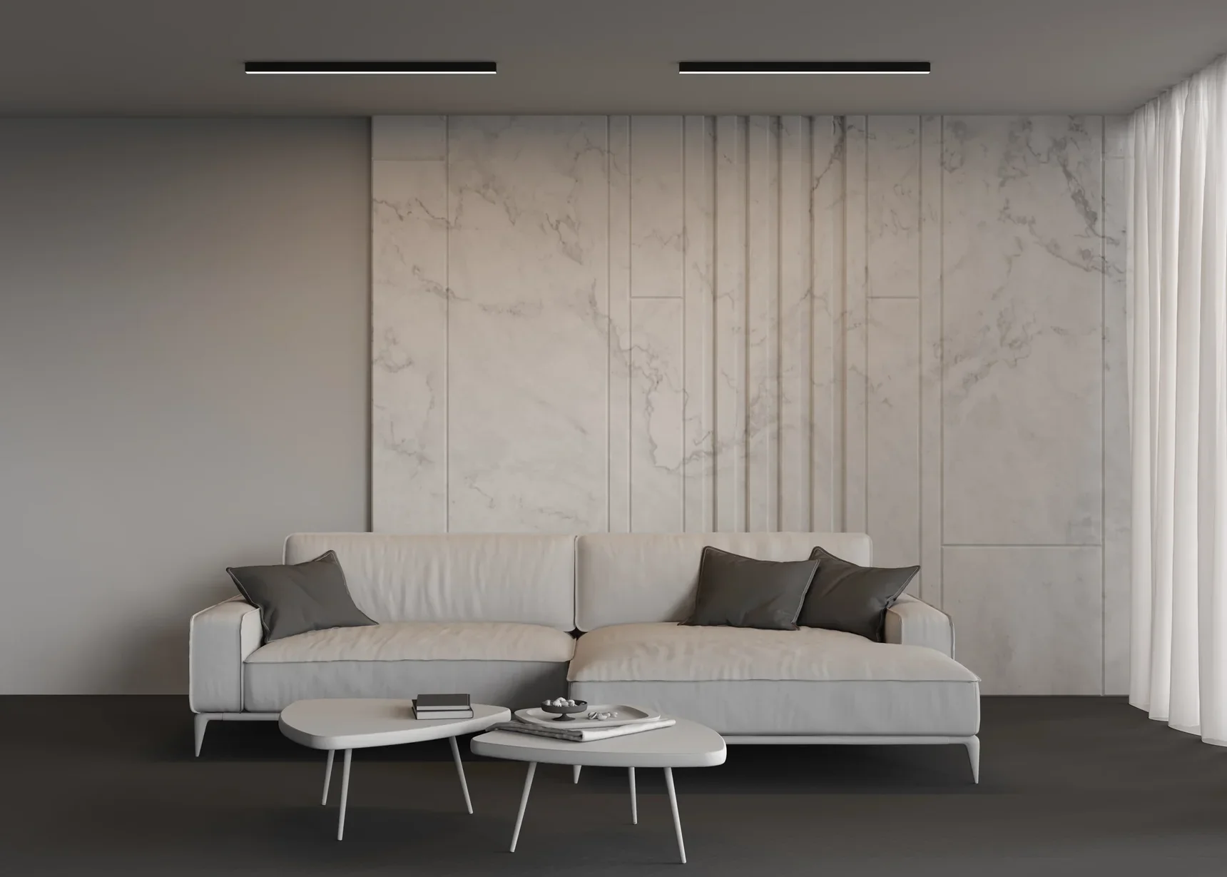 Линейный светильник накладной 4000K 35x35 24 Вт (Черный, 1 м), LL311012