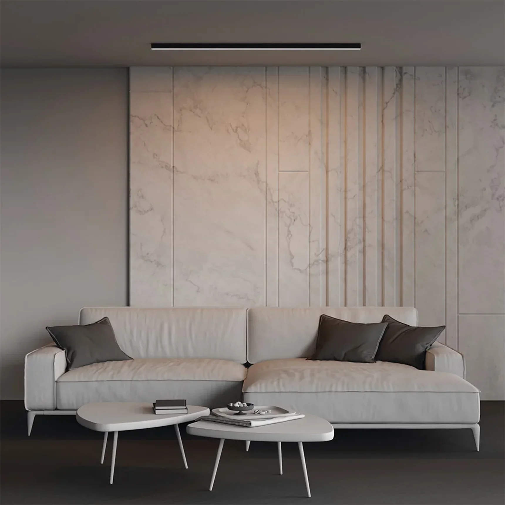 Линейный светильник накладной 3000K 35x35 36 Вт (Черный, 1,5 м), LL311013