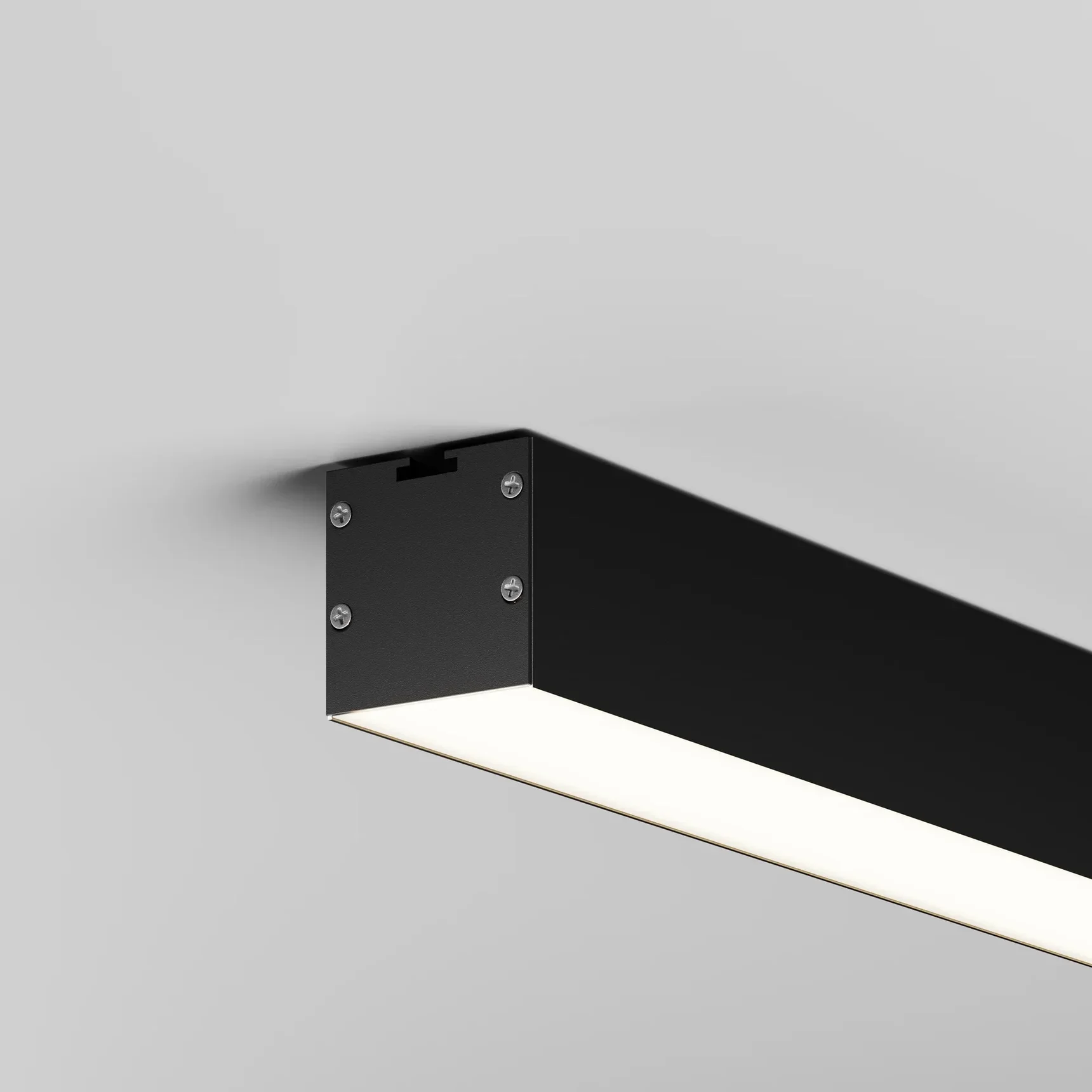 Линейный светильник накладной 4000K 35x35 36 Вт (Черный, 1,5 м), LL311014