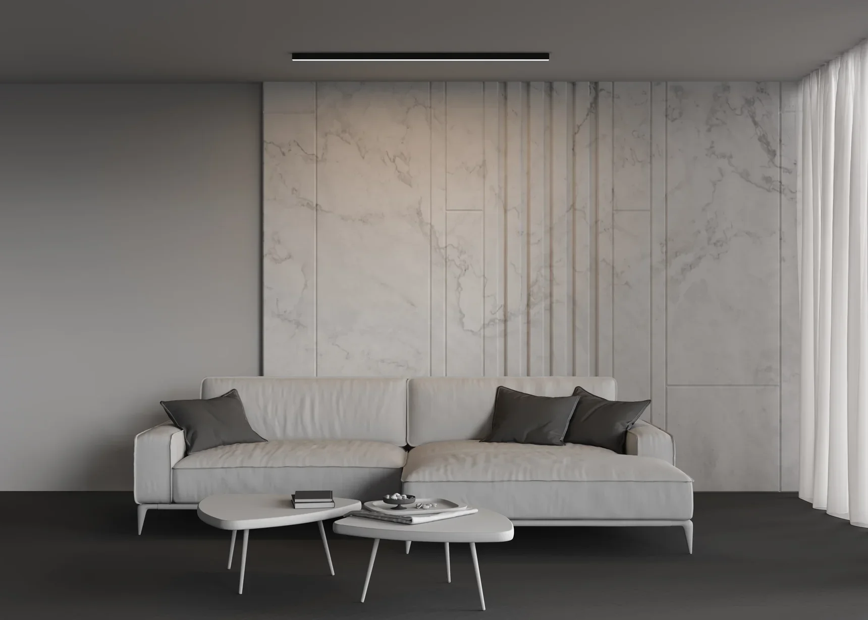 Линейный светильник накладной 4000K 35x35 36 Вт (Черный, 1,5 м), LL311014