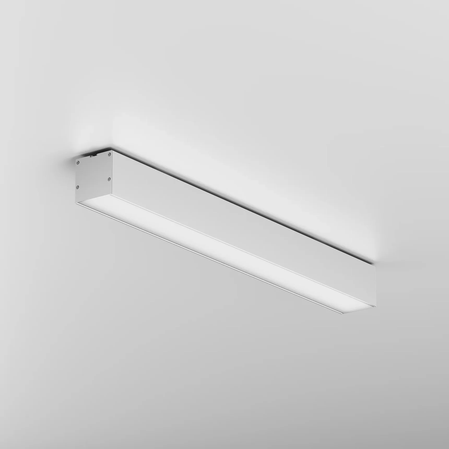 Линейный светильник накладной 3000K 50x50 12 Вт (Серебро, 500 мм), LL311017