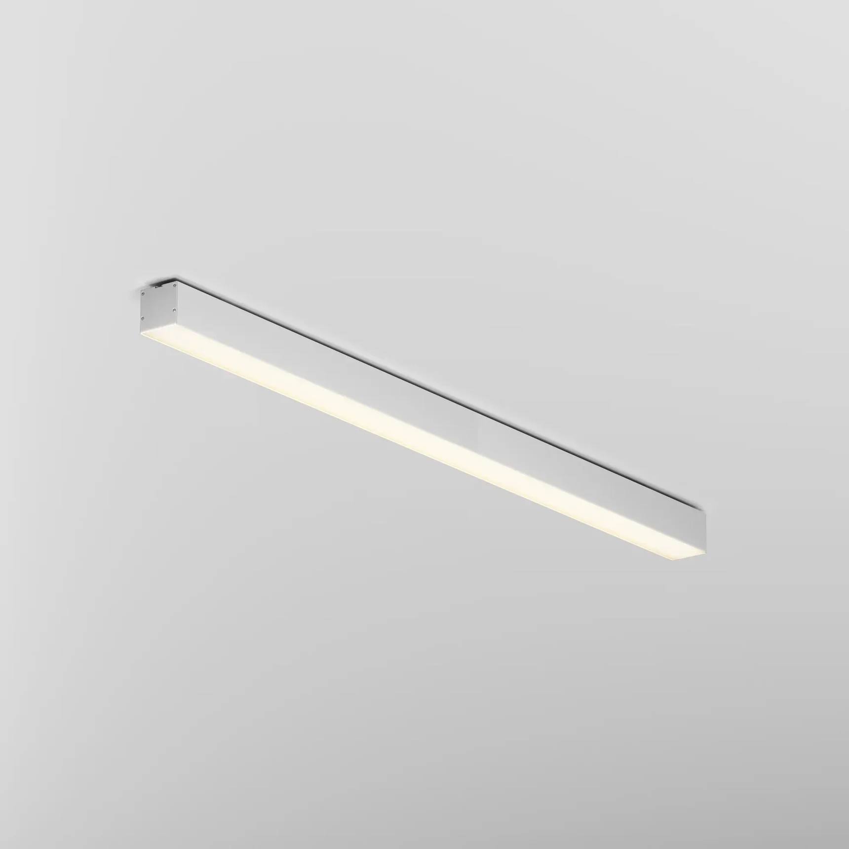 Линейный светильник накладной 3000K 50x50 24 Вт (Серебро, 1 м), LL311019