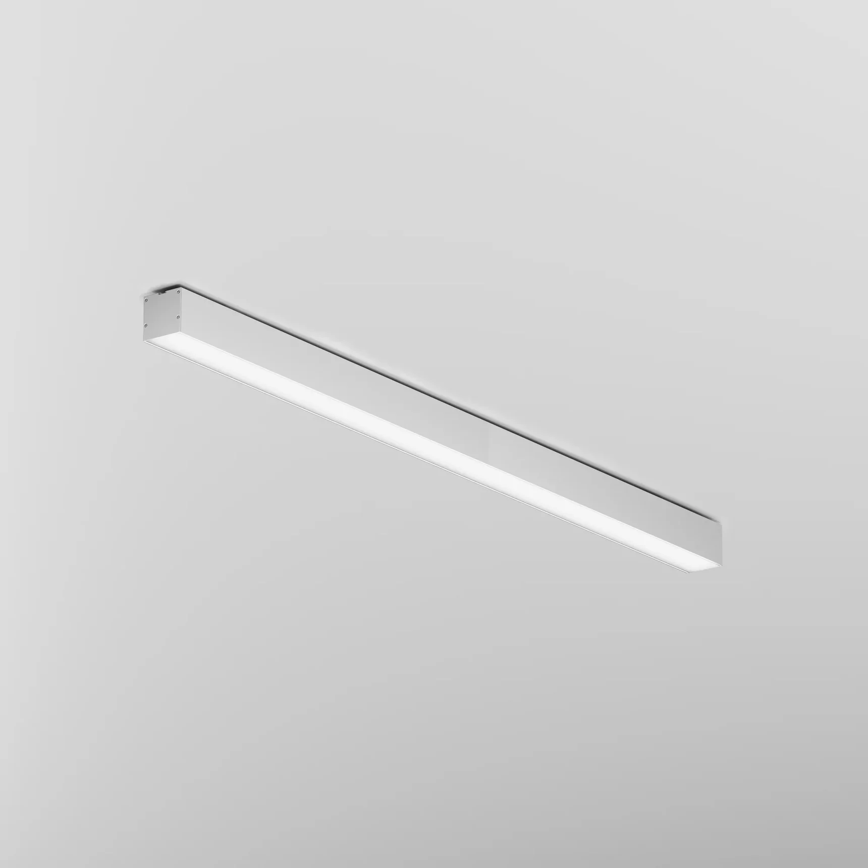 Линейный светильник накладной 3000K 50x50 24 Вт (Серебро, 1 м), LL311019
